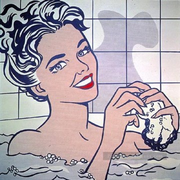 Roy Lichtenstein œuvres - femme dans le bain 1963 Roy Lichtenstein